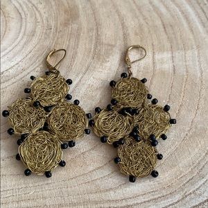 Earrings - wire and bead unique! NWT